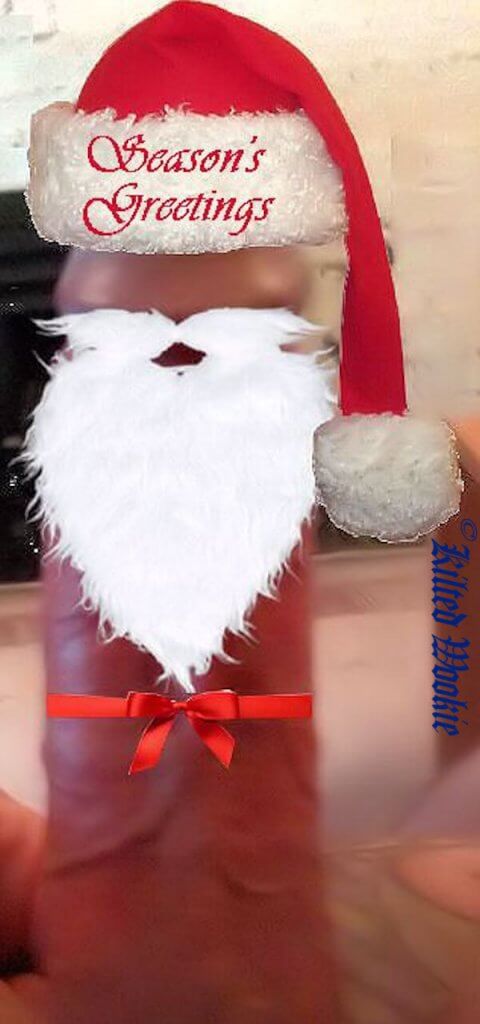 Kilted Wookie's cock made to look like Santa Claus